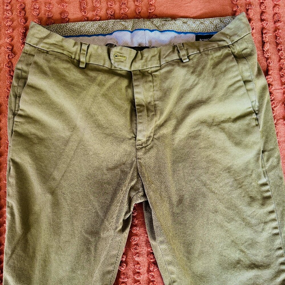 Bonobos Italian Stretch Chino.  Color:  Green.  Size 34/30
